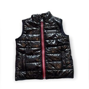 Calvin Klein Shiny Black Vest with Red Accent